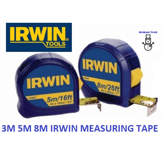 IRWIN 3M 5M 8M เทปเติมพื้นผิวพื้นผิวพื้นผิว,3M 10FEET 5M 16FEET 8M 26FEET