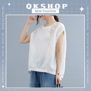 QKshop เอาใจแม่ๆสายแซ่บ🔥 ด้วยเสื้อแฟชั่นแขนกุดตัวนี้ ออกแบบเรียบง่าย สบายจรั้ย เหมาะกับแม่ๆสายแซ่บสายชิล ☀️