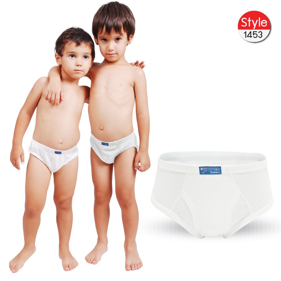J.Press กางเกงในเด็กชาย เจเพรส No.1453 สีขาว บรรจุ 3ตัว/เซ็ท