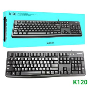 Logitech Keyboard K120 USB TH/EN (Black)