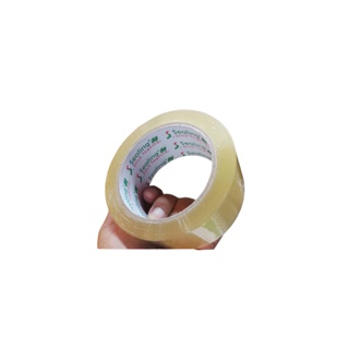 [เหลือ 16฿ โค้ด DETMAR30] เทปปิดกล่องใส/ชา 100หลา