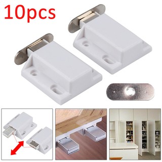 10Pcs Push To Open Magnetic Pressure Touch Release Cabinet Doors Catches Latch