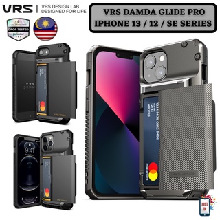 เคสโทรศัพท์มือถือ TPU กันกระแทก ลาย VRS DAMDA GLIDE Pro มีช่องใส่บัตร 3 ช่อง สําหรับ iPhone 13 Pro Max 12 Pro Max 12Pro SE