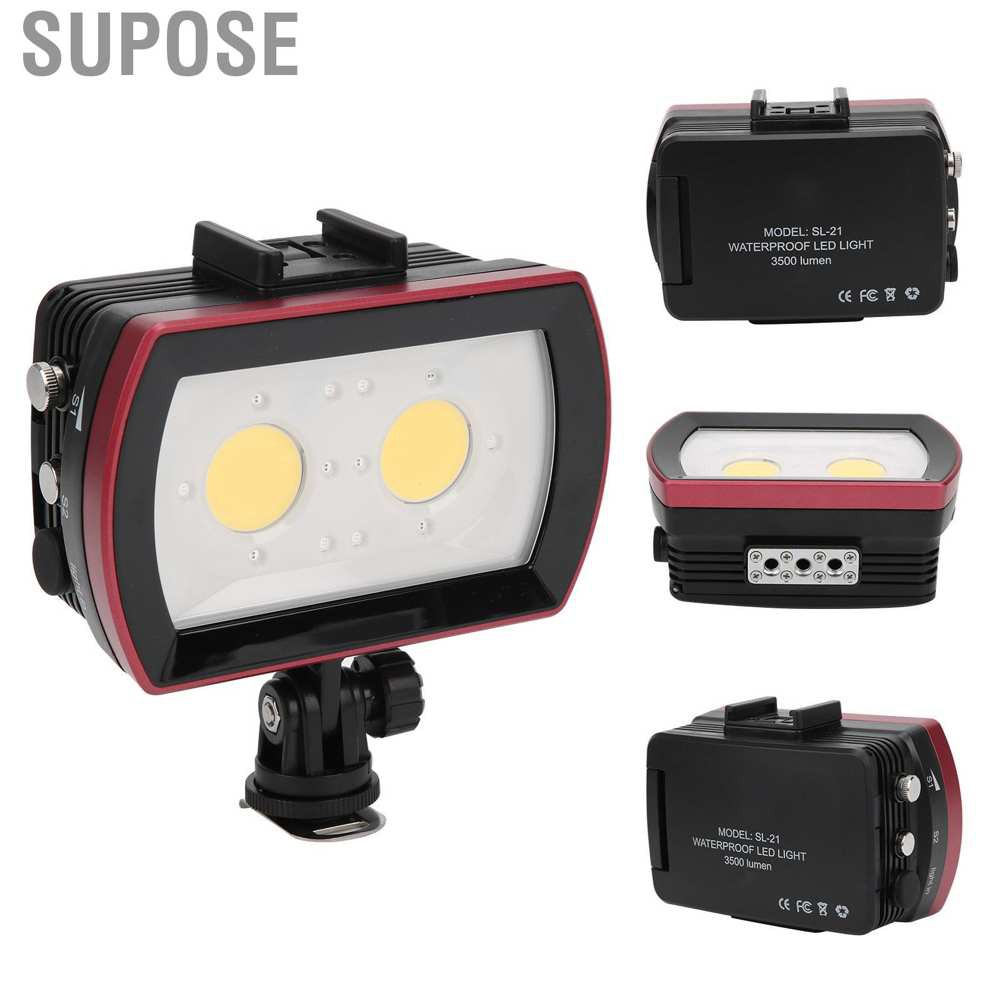 40m Underwater Video Fill Night Light IPX8 Waterprooof Dive Light For Dji Osmo Action Camera Black