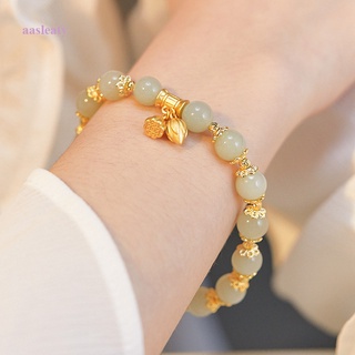 สร้อยข้อมือ จี้ดอกบัว และดอกบัว แบบยืดหยุ่น