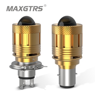 Maxgtrs หลอดไฟหน้า LED 32W BA20D H6 H4 HS1 สองสี สําหรับรถจักรยานยนต์ สกูตเตอร์