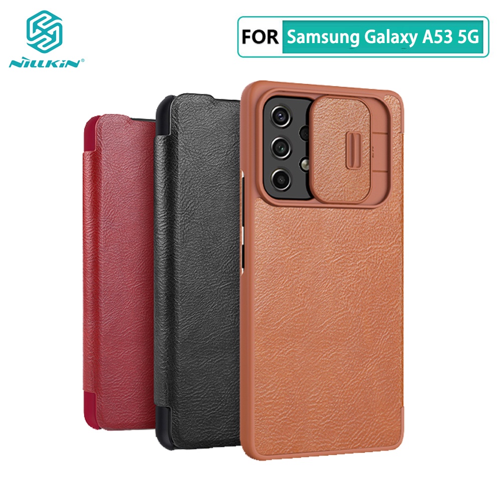 Samsung A53 เคส Nillkin Qin Pro บัตรกระเป๋าสตางค์หนังพลิกปก Samsung Galaxy A53 5G กรณี