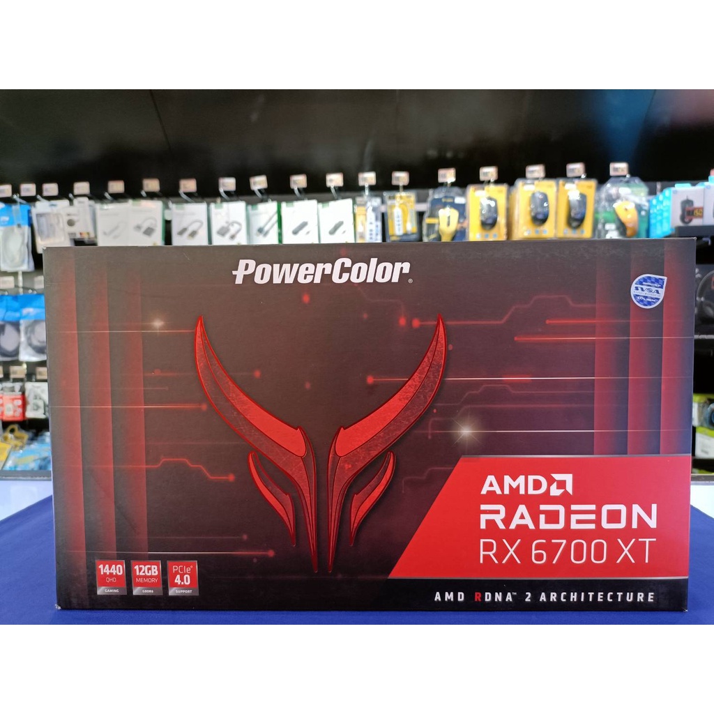 การ์ดจอมือสอง พร้อมส่งAMD RX 6700XT/12GB POWER COLOUR RED DEVIL (D6) [12GBD6-3DHE/OC]