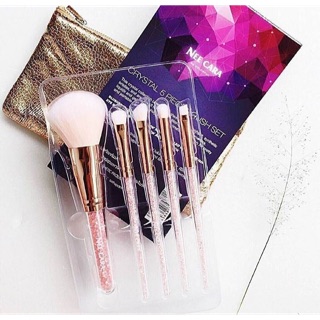 ชุดแปรงแต่งหน้า Nee Cara Crystal 5 Piece Brush Set