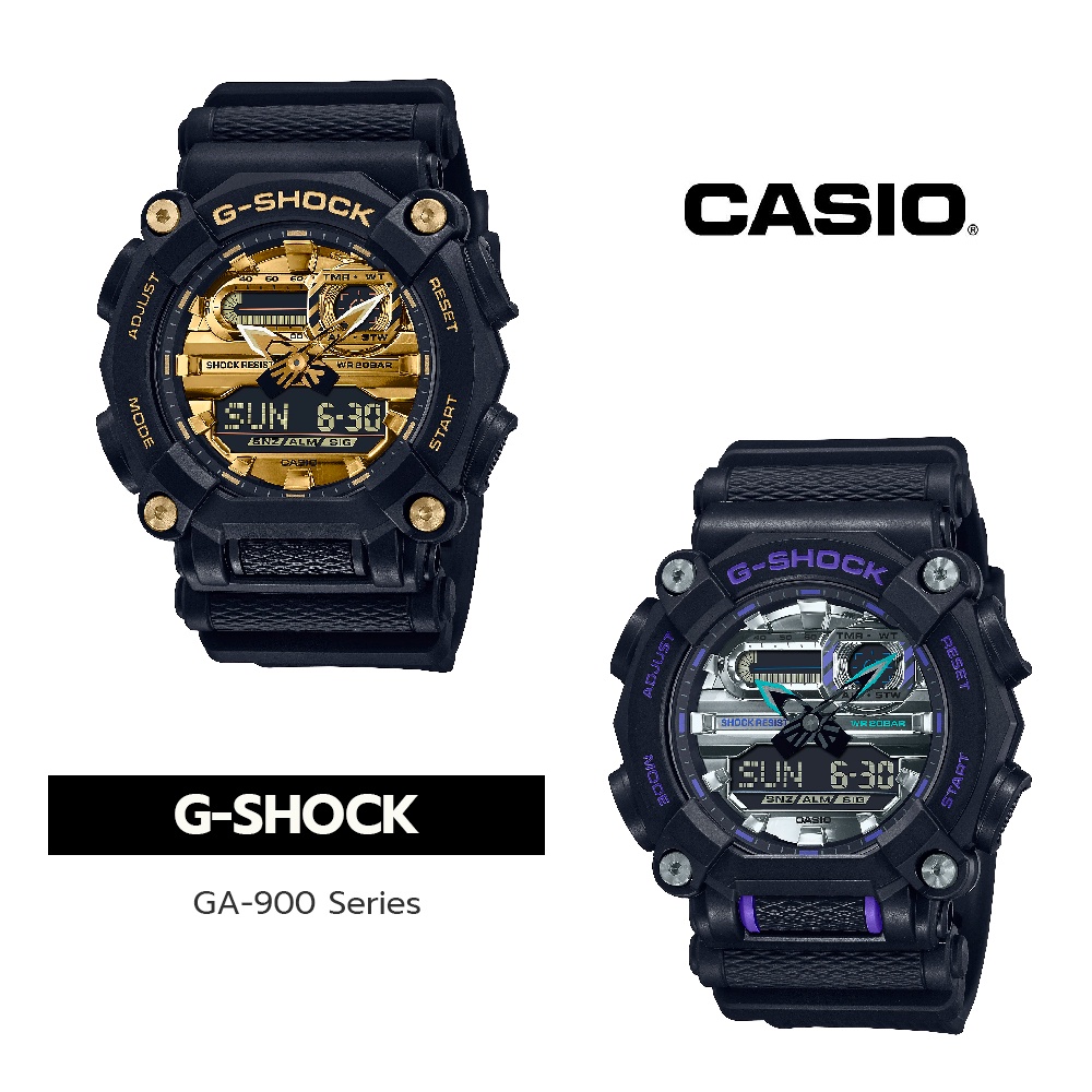 นาฬิกา นาฬิกาข้อมือ Casio G-Shock GA-900 Garish Sereis ของแท้ รุ่น GA-900AS-1A GA-900AG-1A (CMG)