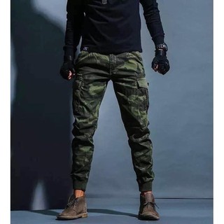 กางเกงขายาว ขาจั๊ม Jogger Pants ผ้าcotton