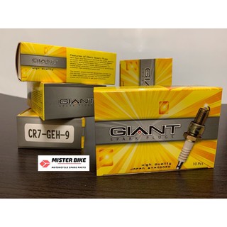 หัวเทียน ไจแอนท์ GIANT รถมอไซค์ทุกรุ่น เวฟ โซนิค รถ 4,2 จังหวะ ตัดหญ้า ขายส่ง หัวเทียนราคาถูก ราคาต่อกล่อง 1กล่องมี10หัว