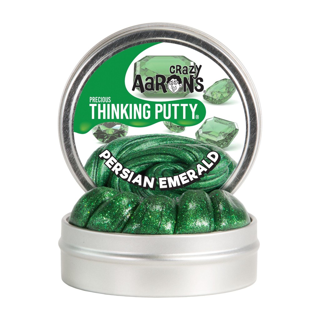 Crazy Aaron's Thinking Putty รุ่น Precious Gems สีมรกต Persian Emerald ขนาด 3 นิ้ว