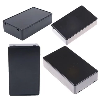 JONY1GGUE 1/2 ชิ้นกล่องโครงการอิเล็กทรอนิกส์พลาสติก ABS สีดํา 9 ขนาดเครื่องมือ