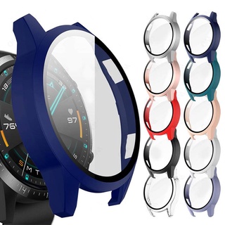 เคสกระจกนิรภัย ผิวด้าน 9H สําหรับ Huawei Watch GT 3 2 Pro 2e 42 46 มม. Huawei Watch 3 Pro 46 48 มม.