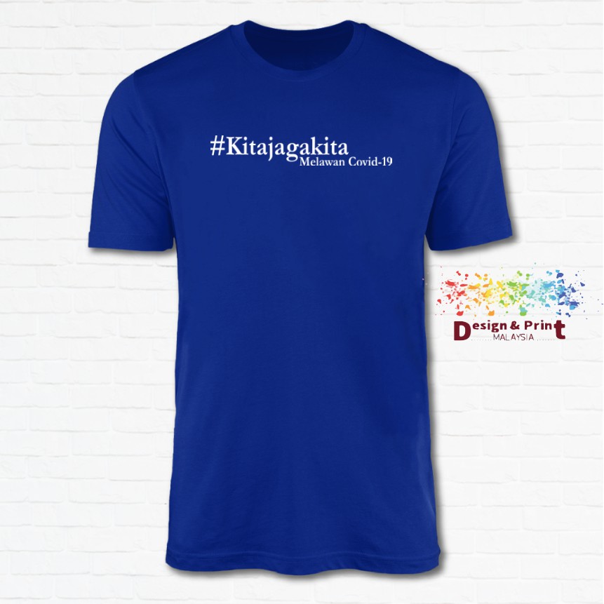 Kita Jaga Kita_เสื้อยืด unisex เสื้อยืด Baju 100% Cotton XS-XXL
