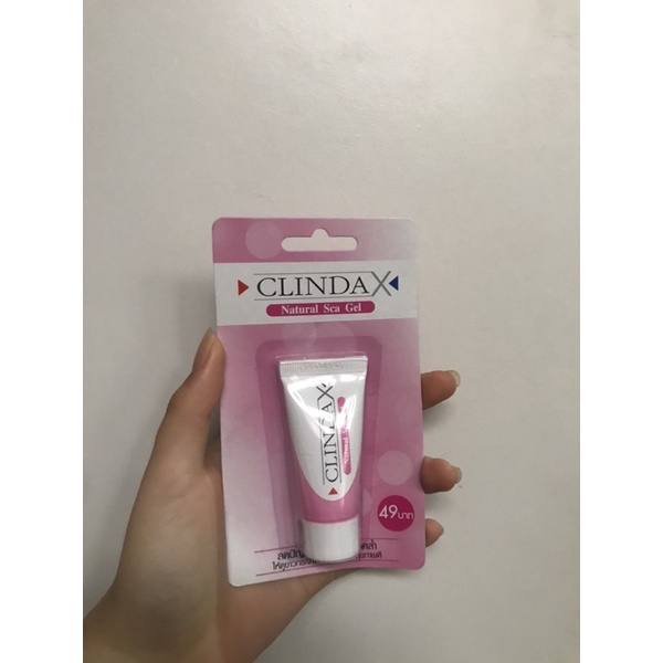 CLINDA X Natural  Sca Gel เจลลดรอยดำ รอยเเดง ทำให้หน้ากระจ่างใส