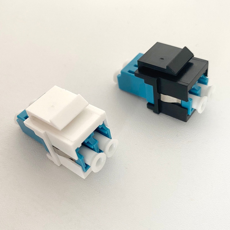 QUIM Keystone Jacks Snap Fitting Flange Compatible Fiber Keystone Jacks Adapter