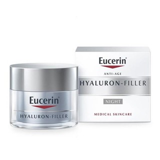 Eucerin Hyaluron Filler Night Cream 50ml. ยูเซอรีน ไฮยาลูรอน ฟิลเลอร์ ฟิลเลอร์ ไนท์ครีม