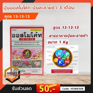 ปุ๋ยละลายช้า ออสโมโค้ท 13-13-13 สูตร 3 เดือน ขนาด 1 กก. (โซตัส)