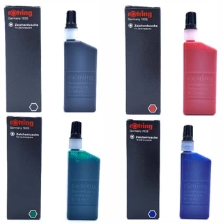 หมึกรอตติ้ง ของแท้ Rotring Germany 1928 / Isomars บรรจุ 23ml. และ แบบหลอด ไอโซกราฟ แพค 3/5 หลอด รอตตริ้ง รอตริง US