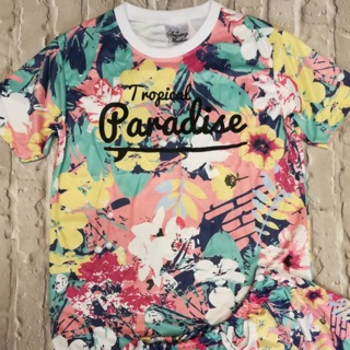 เสื้อยืด &amp; เดรสลายดอกไม้ Paradise