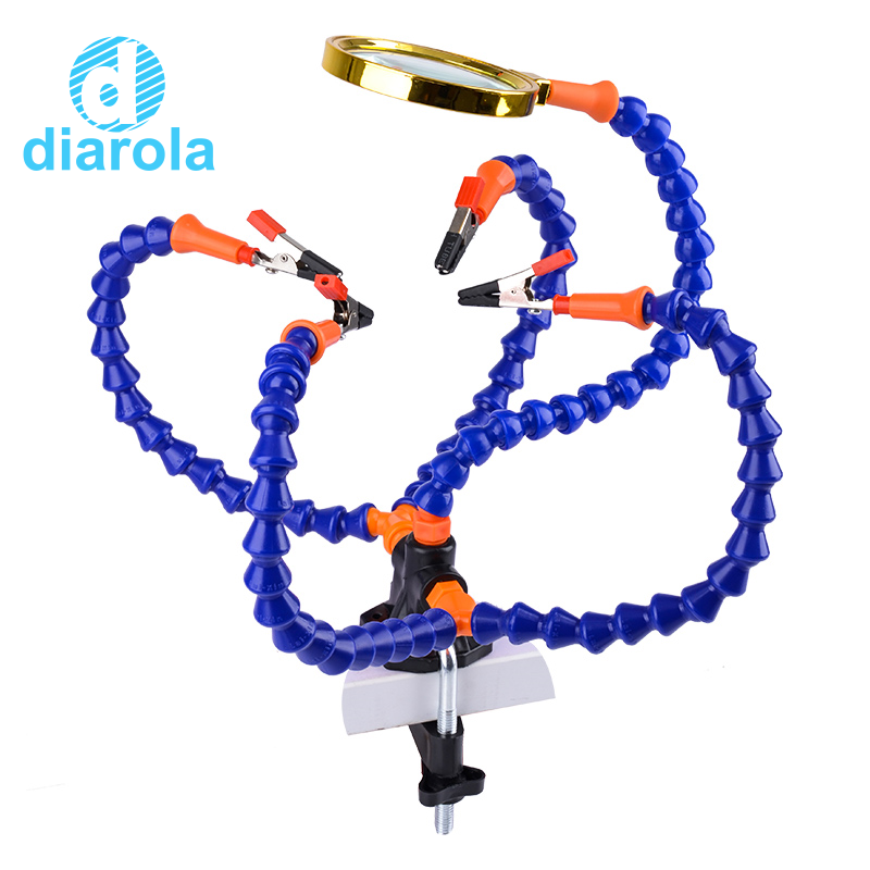 Clamp Soldering Station With 5Pc Iron Holder Pcb Welding Repair Tool – โปรปัง