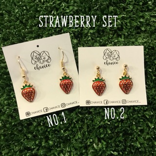 Earrings :: Strawberry Set