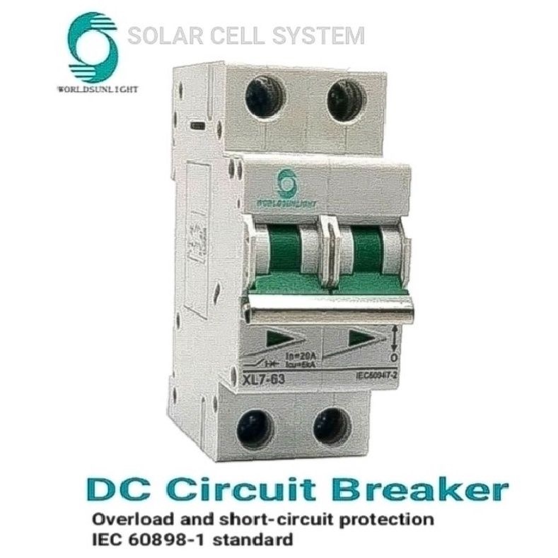 เบรกเกอร์ DC CIRCUIT BREAKER  SOLAR CELL   [500V32A] ~ [800V63A]  Worldsunlight