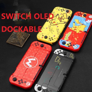 เคสแข็ง ลาย Mario Zelda CyberPunk Pikachu สําหรับ Nintendo Switch Oled