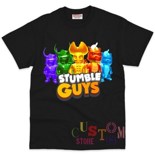 เสื้อเชิ้ตเด็ก วัสดุพรีเมี่ยม ลายเกม STUMBLE GUYS SKIN GAME