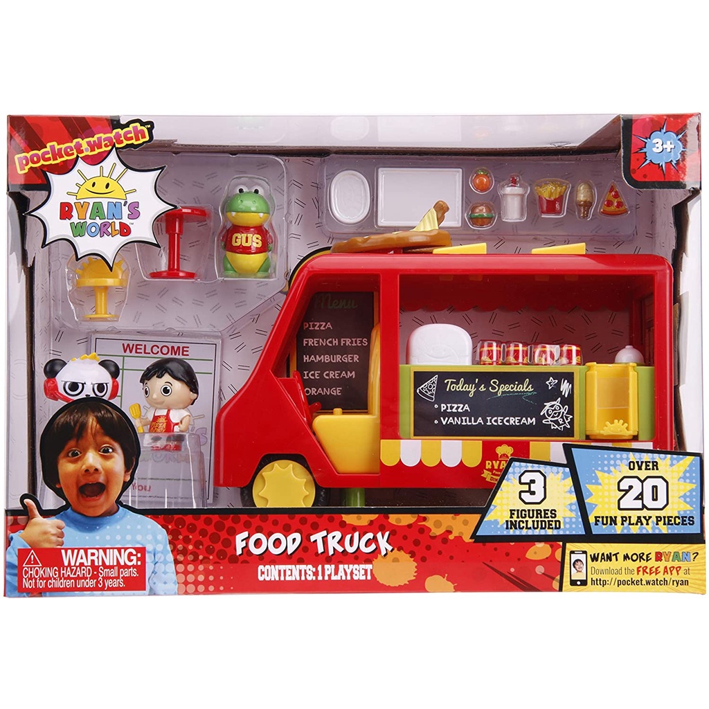 Jada Toys - Ryan's World Food Truck Jada Toys - รถบรรทุกอาหาร Ryans World