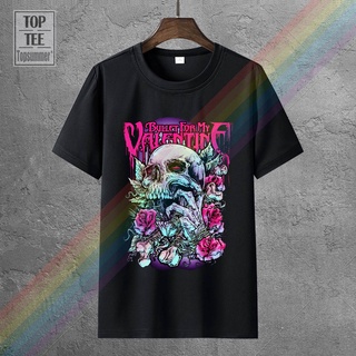 T-shirt  เสื้อยืดผ้าฝ้าย 100% พิมพ์ลาย Bullet For My Valentine Skull Red Eyes สําหรับผู้ชาย LHZYS-5XL