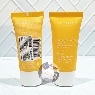 ครีมอาบน้ำ 😘 Clarins Tonic Bath &amp; Shower Concentrate ขนาดทดลอง 30 ml.ฉลากไทย ของแท้ 100%