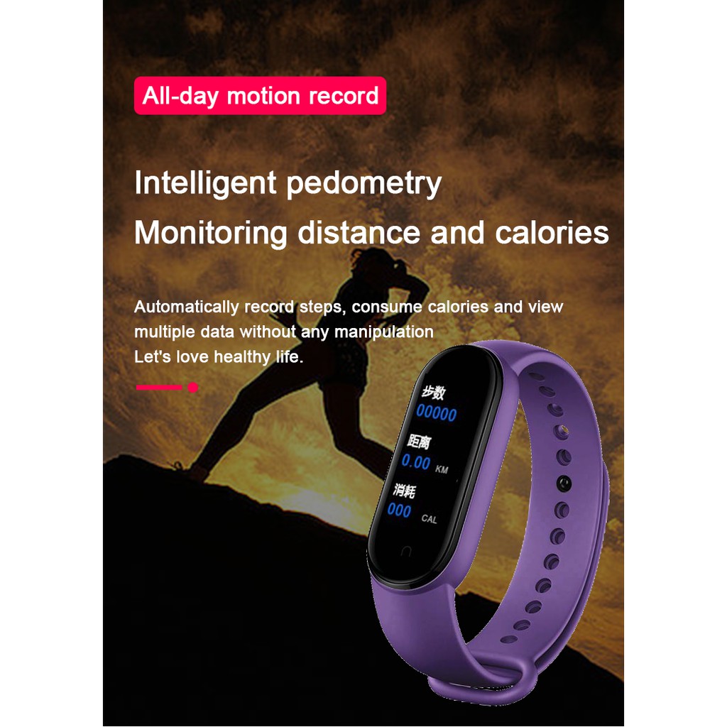 ¤ M5 Smart Watch Bluetooth Sport Waterproof Watches Men Women Fitness Tracker Pedometer Bracelet