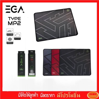 EGA MOUSEPAD MP2 (BLACK/GREY/RED) แผ่นรองเมาส์เกมส์มิ่ง EGA