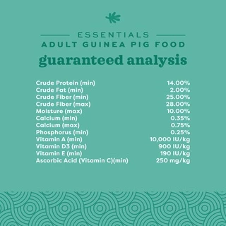 Oxbow Adult Guinea Pig Food อาหารเม็ดแกสบี้โต (อายุ 6เดือนขึ้นไป) 5 lb (2.25 kg)