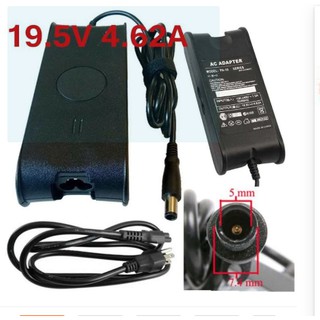 Dell Adapter 19.5V/4.62A 7.4*5.0mm หัวเข็ม (Black)