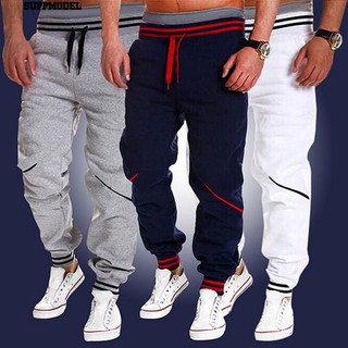 👕ผู้ชายแฟชั่น Jogger เต้นรำ Sportwear Baggy HaremPants Slacks กางเกง Sweatpants