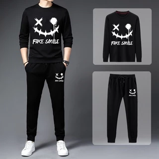 #Y99+CKH99ชุดเซ็ทเสื้อแจ็คเก็ตแขนยาว+กางเกงขายาว ผ้านุ่มใส่สบายฯออกกำลังกาย ใส่เทียวได้สวย ใส่ได้ทั้งชายและหญิง