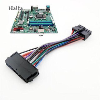 Hl☆สายเคเบิ้ลอะแดปเตอร์พาวเวอร์ซัพพลาย 24 Pin to 14 Pin PSU Main Power Supply ATX ทนทาน สําหรับ Lenovo IBM