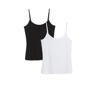 H&M Woman 2-pack jersey strappy tops 0736870