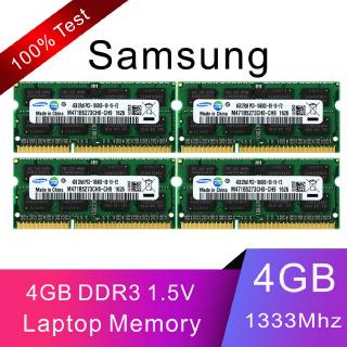 หน่วยความจํา 16 Gb 4x4gb Samsung 4gb 2rx 8 Ddr 3 1333 Mhz Pc 3-10600 Sodimm Ram Cl 9โน็ตบุ๊ค