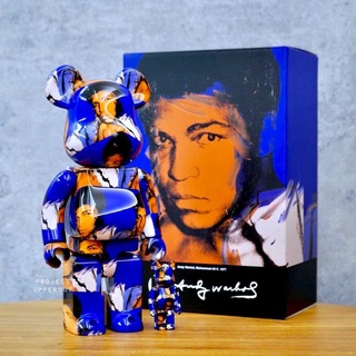 BE@RBRICK 400%+100% ANDY WARHOL - Muhammad Ali [New]