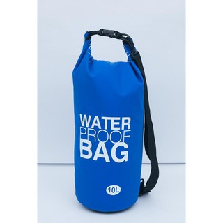 Waterproof Bag กระเป๋ากันน้ำ สีน้ำเงิน ขนาดความจุ 10 ลิตร