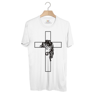 BP83 เสื้อยืด กางเขนขาว [The Face of Jesus]