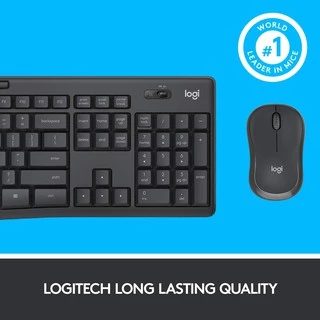 🔥ขายดีมาก🔥คีย์บอร์ดและเมาส์ไร้สาย Logitech MK295 Silent Wireless Combo keyboard คีย์ไทย-อังกฤษ 1y