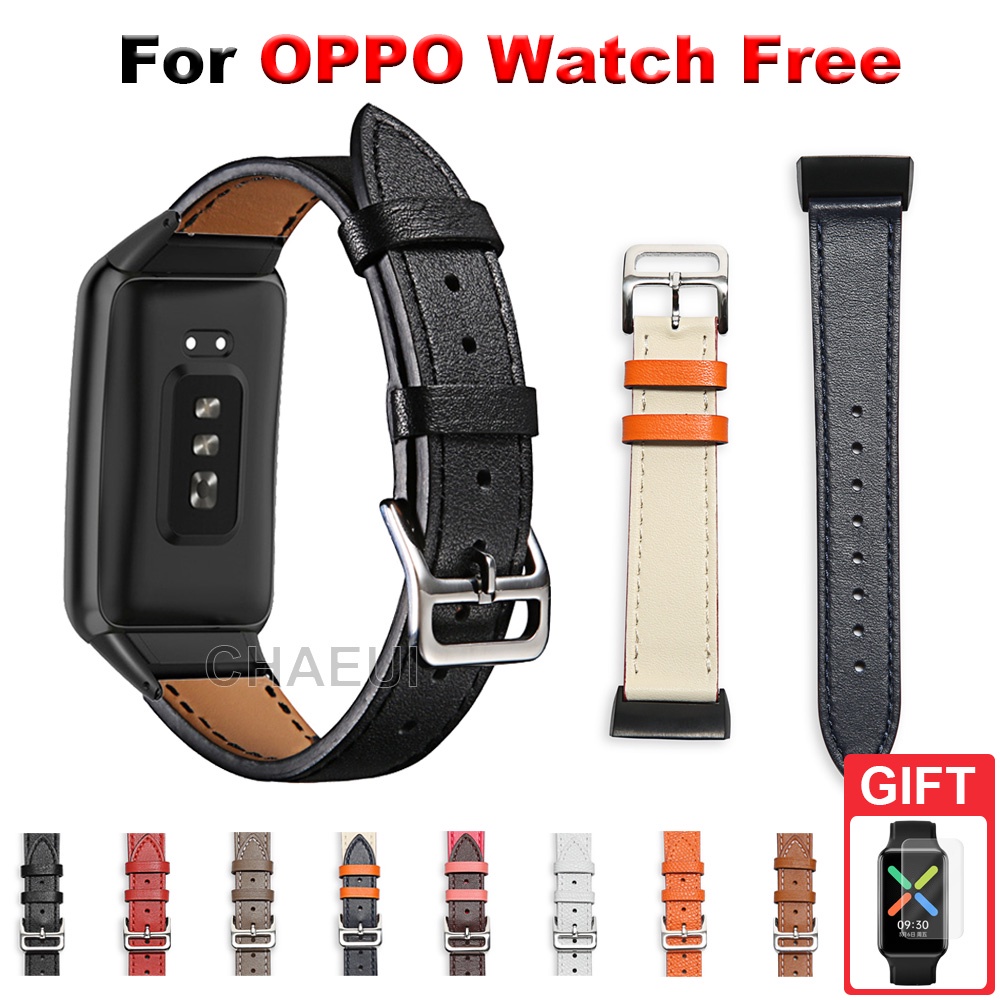 สายนาฬิกาข้อมือ สายหนัง แบบเปลี่ยน สําหรับ OPPO Watch Free