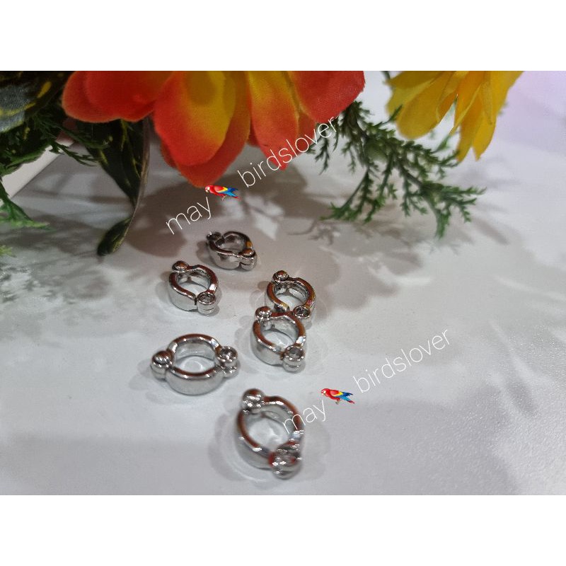 ห่วงขานกแบบเปิดปิด เหมาะสำหรับนกค๊อกคาเทลกรีนชีค