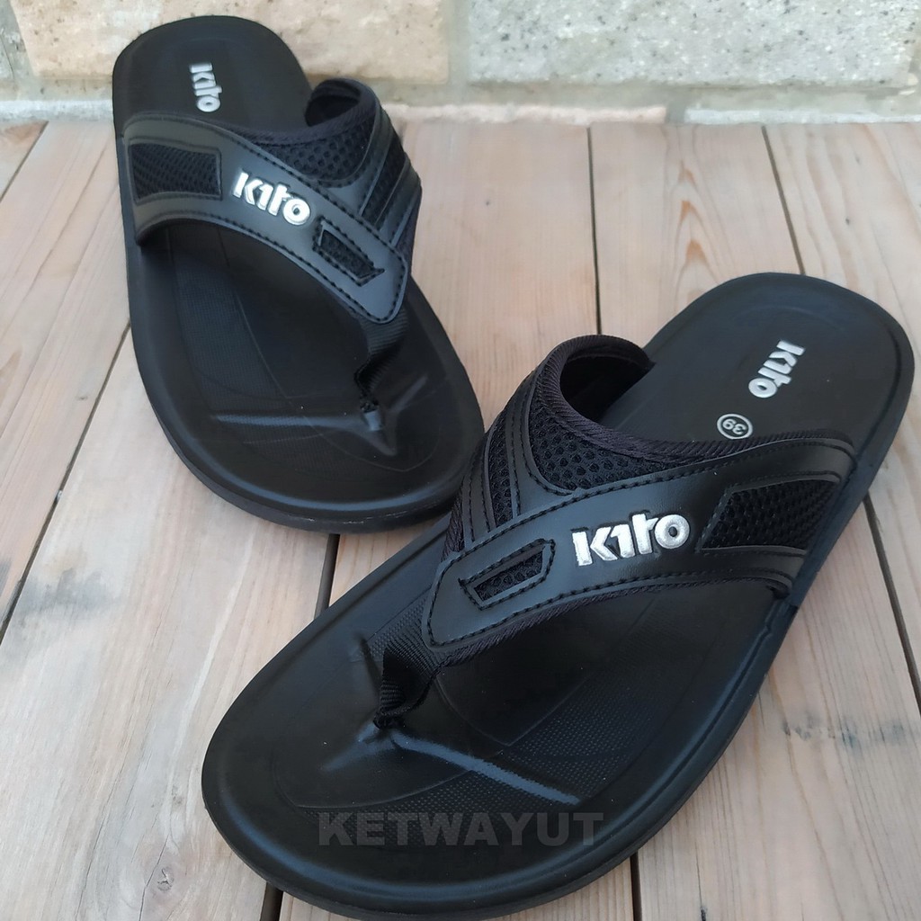 รองเท้าแตะผู้ชาย แบบสวม รองเท้าแตะหูหนีบ kito AJ1M